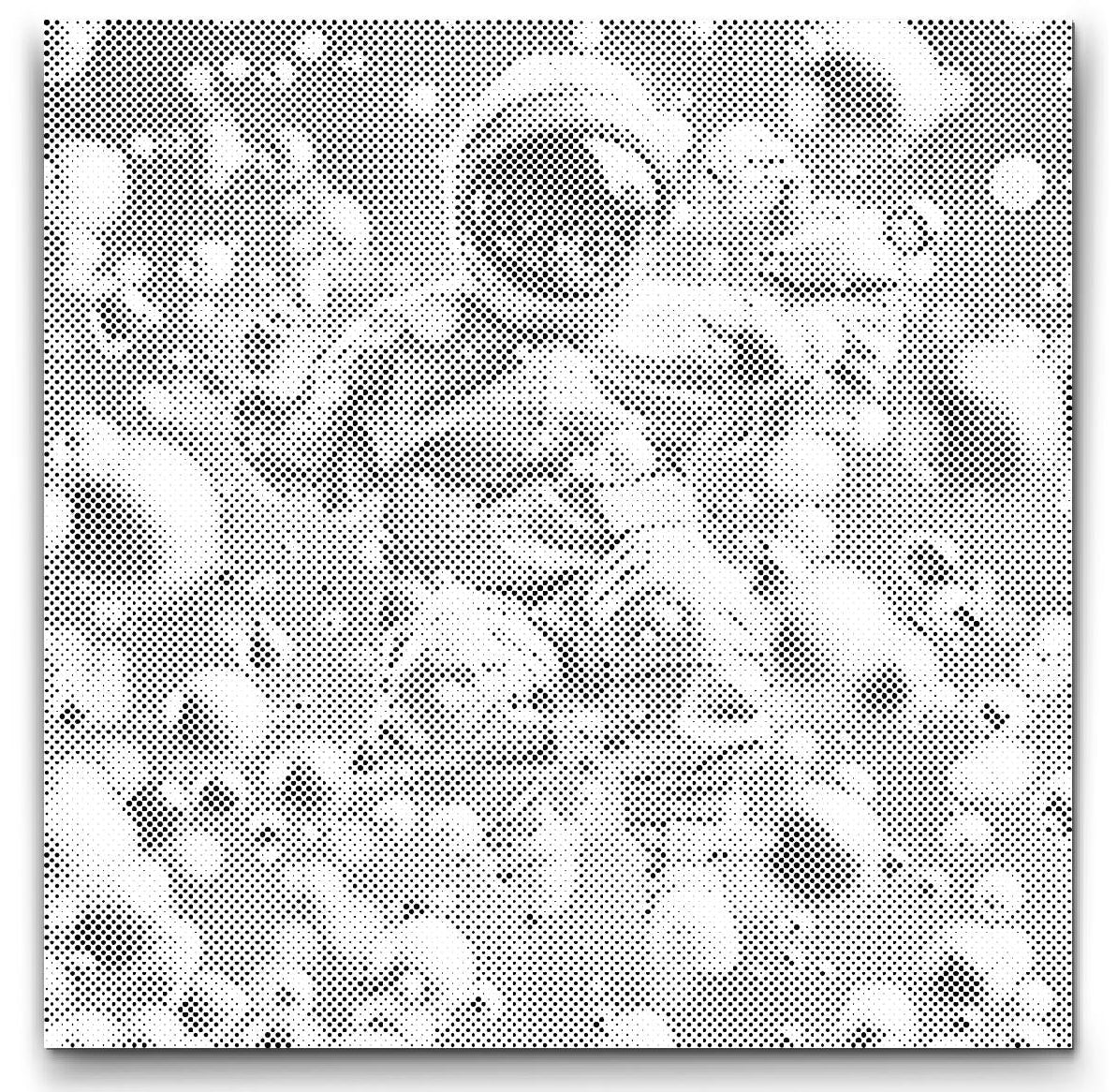 Abstract Astronaut | Dot Painting Kit finished dot painting artwork