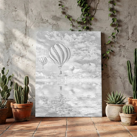 Balloons over the Sea | Dot Painting