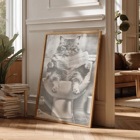 Cat on the Toilet | Dot Painting Kit