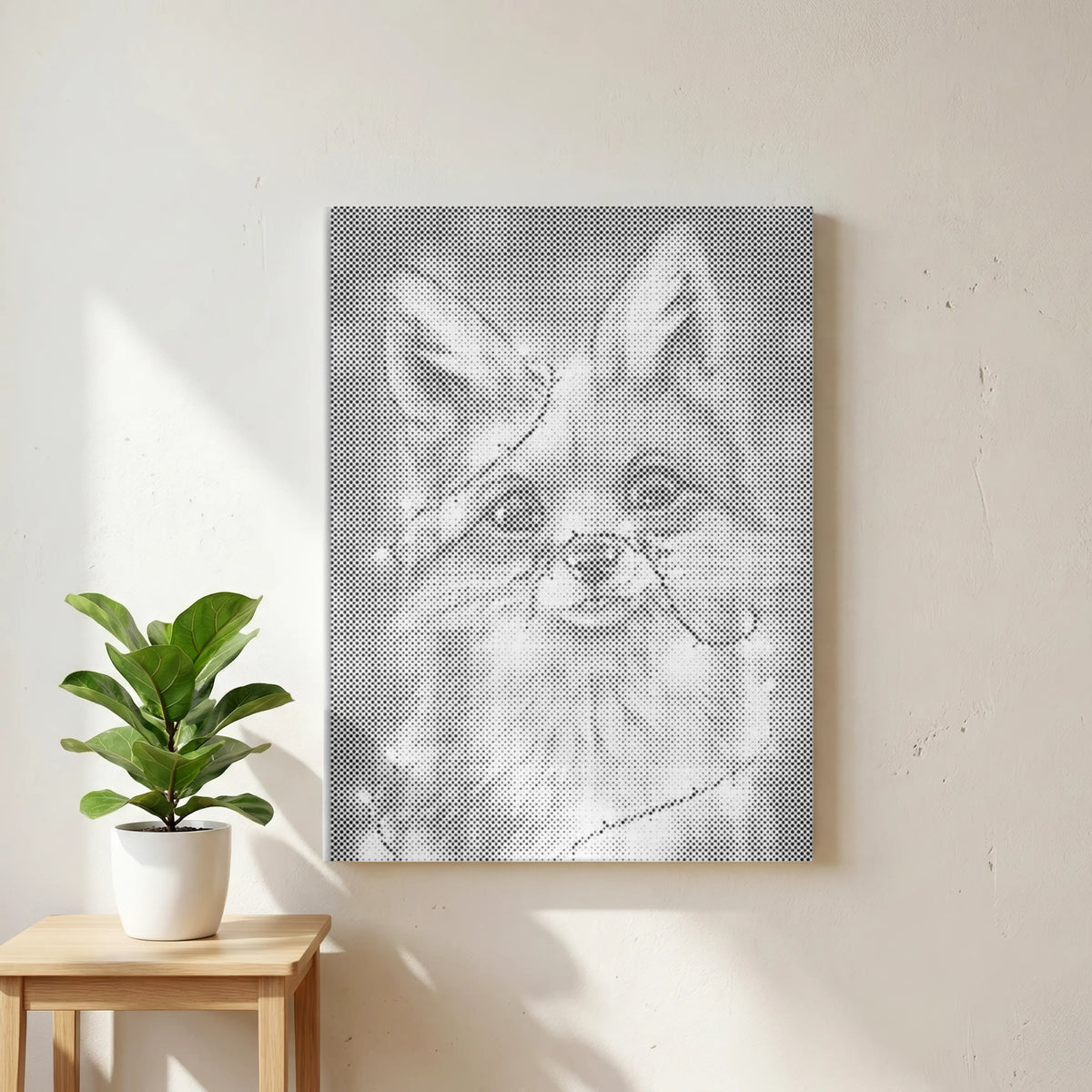 Magic Fox | Dot Painting Kit finished dot painting artwork