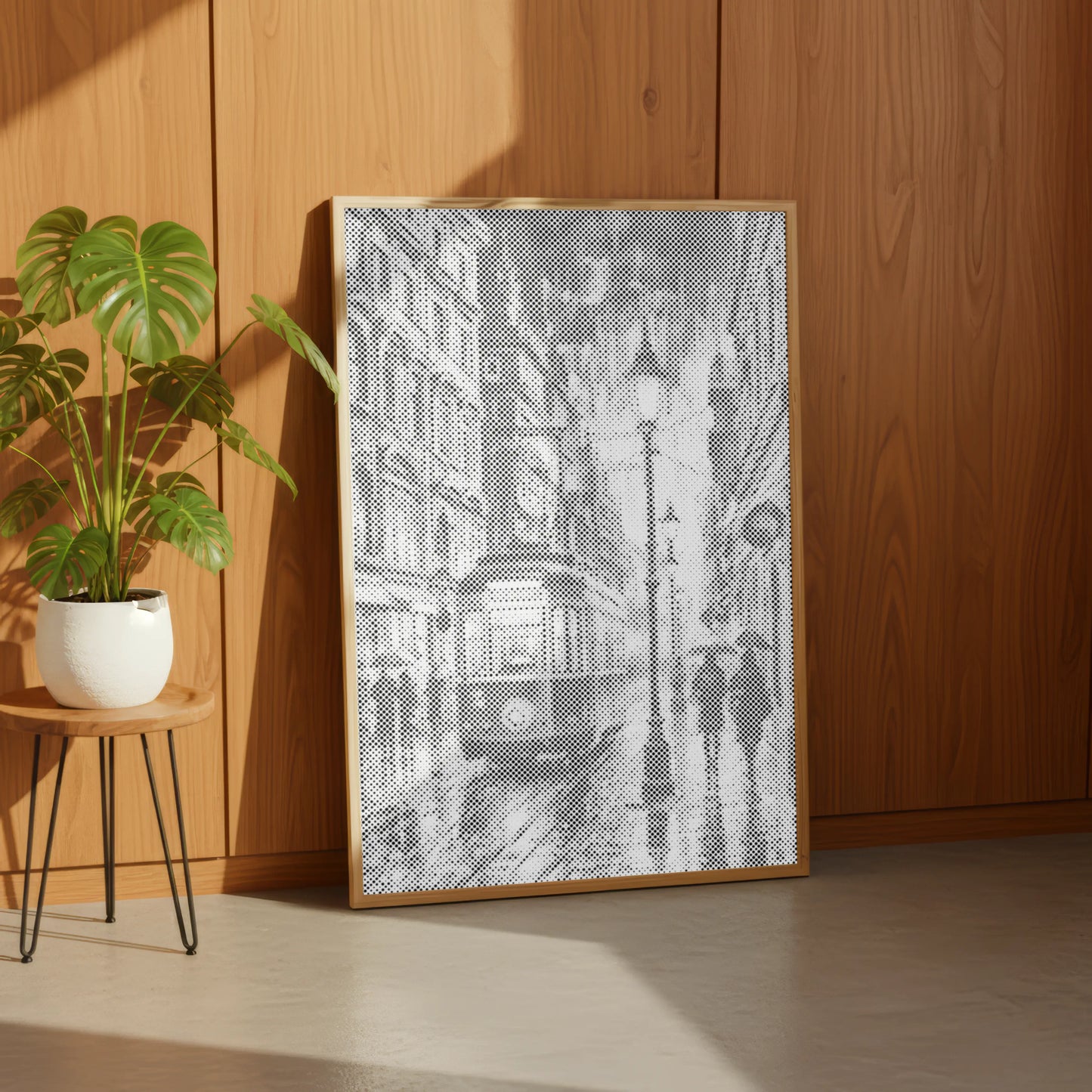 Night Tram in the Rain | Dot Painting Kit