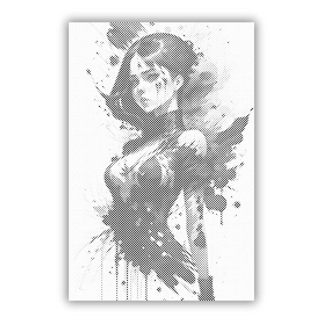 Provocative Woman | Dot Painting Kit finished dot painting artwork