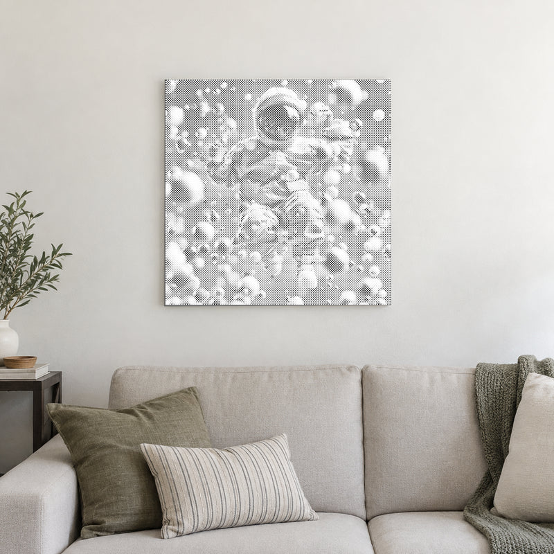 Abstract Astronaut | Dot Painting Kit finished dot painting artwork