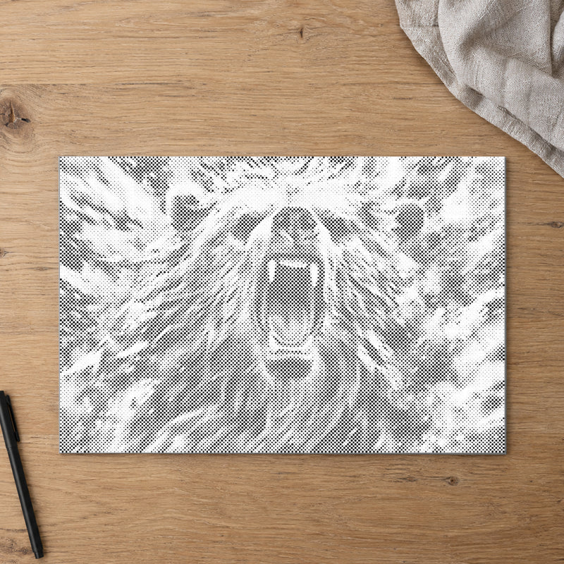 Angry Bear | Dot Painting Kit finished dot painting artwork