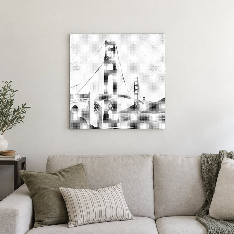 Golden Gate Bridge | Dot Painting Kit finished dot painting artwork