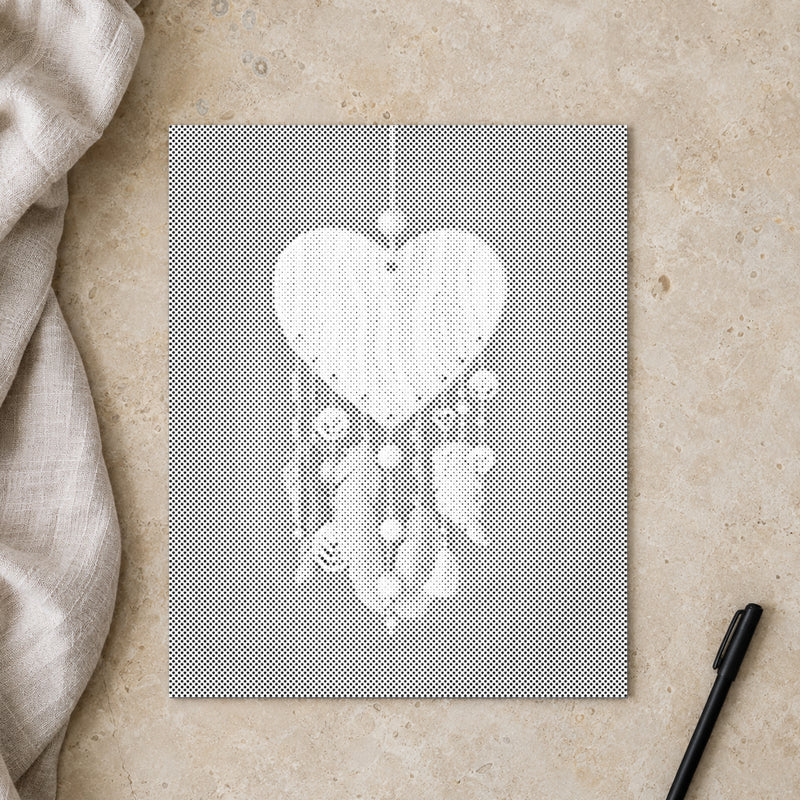 Heart Shaped Dreamcatcher | Dot Painting Kit finished dot painting artwork