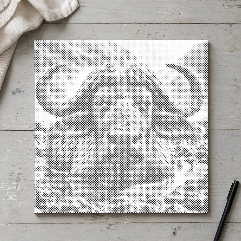 Water Buffalo | Dot Painting Kit finished dot painting artwork